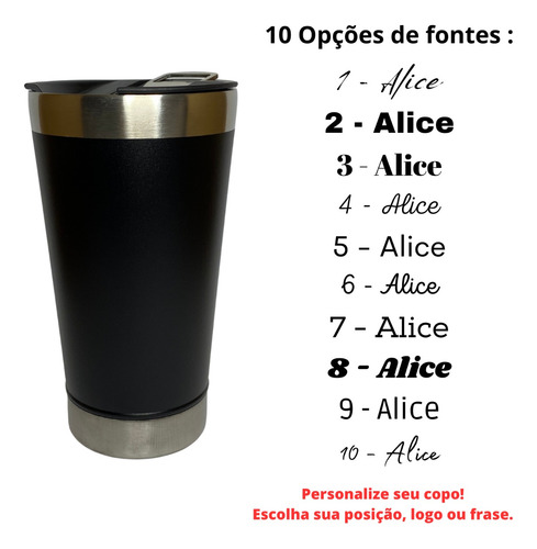 Kit 2 Copos Térmico Personalizado Dindo Dinda Padrinhos