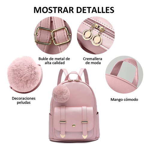 Mini Mochila De Moda Para Mujer Casuals, Mochila Antirrobo