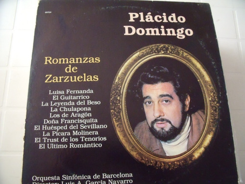 Lp Placido Domingo Romanzas De Zarzuela