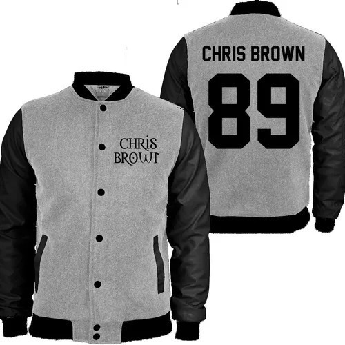 Casaco Moletom Chris Brown College Blusa Moleton