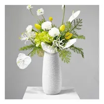 Comprar Florero Blanco Purbert, Jarrones De Cerámica De 88 Florero