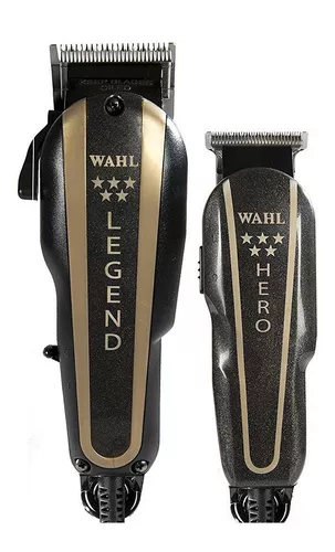 Máquina Wahl Barber Combo Legend Y Trimmer Hero Profesional