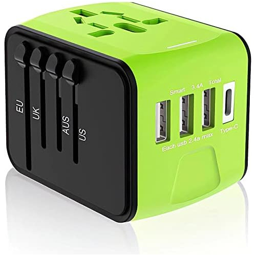 Adaptador De Viaje Universal, Enchufe De Corriente Univ...