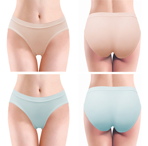 Bikini Panties Ropa Intima Lencería Mujer Microfibra 12 Pzas