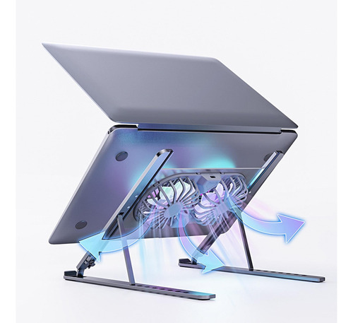 Soporte Para Computadora Portátil Plegable Con Ventiladores