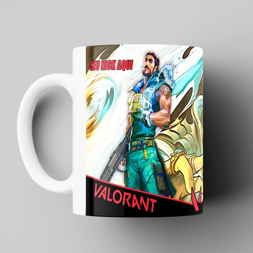 Caneca Harbor Valorant Com Nick Personalizado