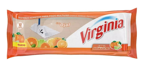 Trapero Húmedo Pisos Multiuso Virginia Naranja Citrus