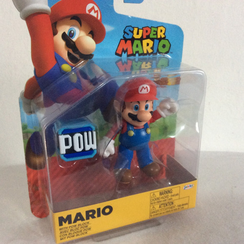 Super Mario Bros Figura Mario Con Block Power Jakks Original