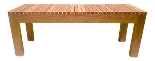 Banca Silla Terraza Terracota En Madera Natural 120 Cm Largo