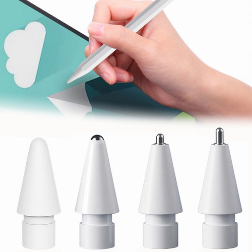 Imagen 1 de 8 de Punta Repuesto Para Apple Pencil 4 Pcs Unidades