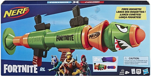 Nerf Fortnite Rl Blaster Con 2 Cohetes Fortnite Oficiales