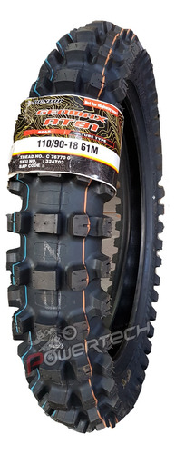 Cubierta Trasera Motocross Dunlop At81 110 / 90 - 18 Cut