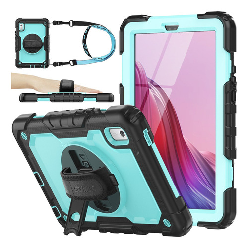 Funda For Lenovo Tab M9 9 Tb-310fu 2023 Azul Claro+negro