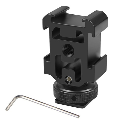 Soporte Adaptador Triple Hot Shoe Mount Para Cámara Réflex D