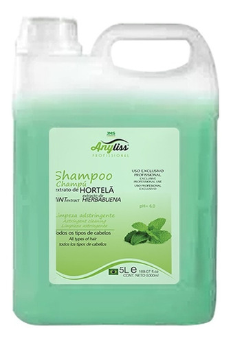 Shampoo De Hierbabuena 5lt