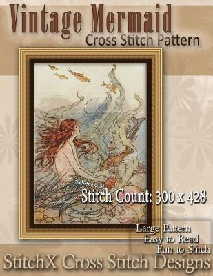 Vintage Mermaid Cross Stitch Pattern - Tracy Warrington