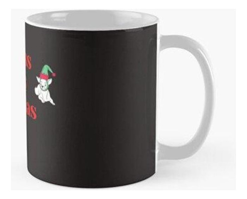 Taza Perro Te Bendiga Esta Navidad - Diseño Clásico De Perro