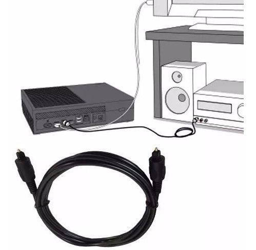 Imagen 5 de 6 de Cable Optico Digital Para Audio Fibra Optica Dorada 1 Mts