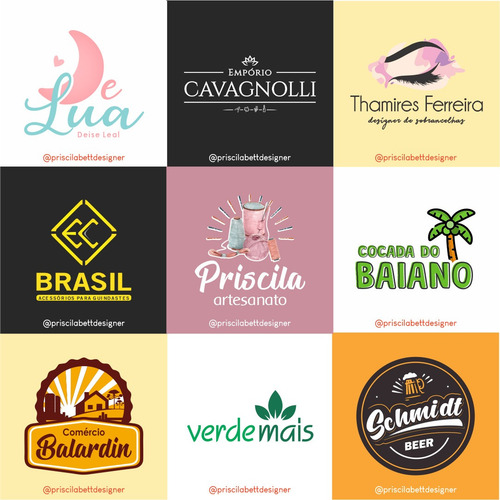 Imagem 4 de 8 de Logotipo Logomarca Criação 48h Marca Design Gráfico
