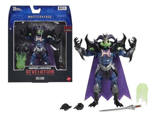 Figura Skeletor Skelegod Mattel Masters Of The Universe