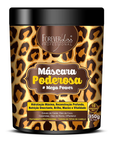 Forever Liss Máscara Poderosa 10 Em 1 Mega Power 950g