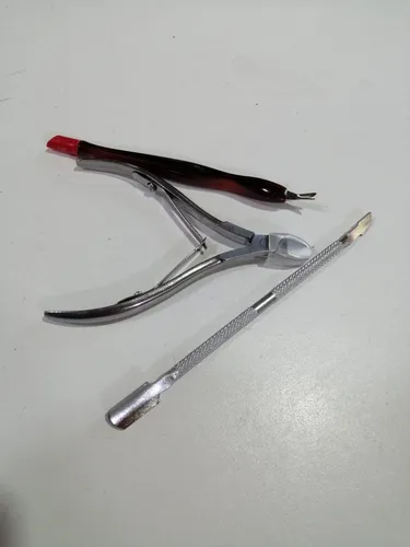 Kit Herramientas Uñas Alicate+ Repujador+ Pata De Cabra