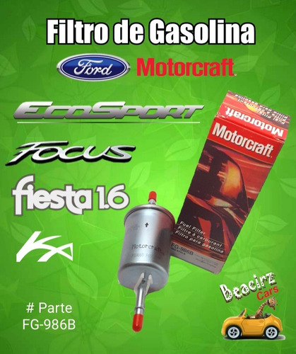 Filtro De Gasolina Motorcraft Ford Fiesta Ka Ecosport Chacao