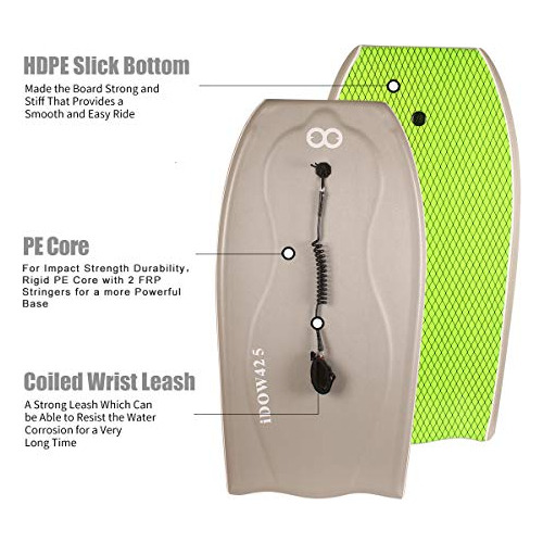 Bodyboard De 42.5 Pulgadas Board NĂșcleo De Pe, Superfi...