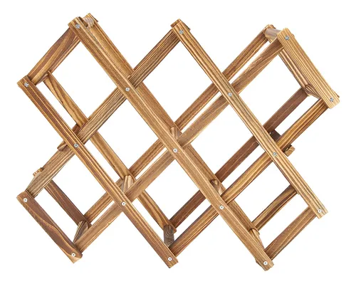 Botellero De Madera Plegable, Organizador De Vino, Para Coci
