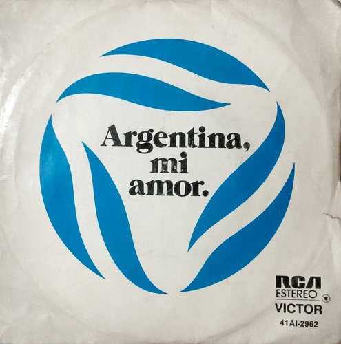 Argentina Mi Amor Marejada Disco Vinilo Simple Mundial 1978