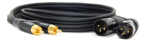  Cable 2 Rca Macho A Dos Canon Macho 3 Mts Hamc 