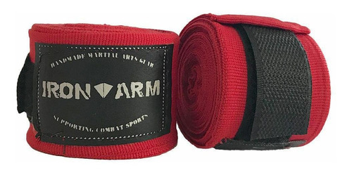 Bandagem Elástica Iron Arm Vermelha 3mx50mm