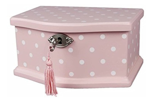 Elle Bailarina Musica Joyeria Caja Con Cerradura Pequeño