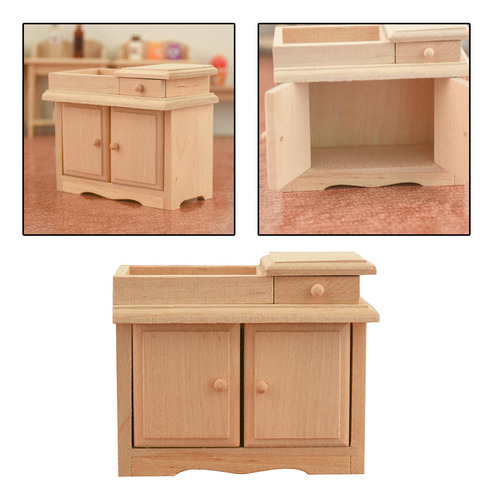 Casa De Muñecas Miniatura Micro Tipo Lavabo Accesorios De