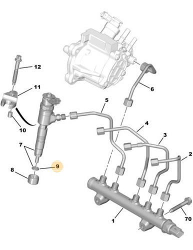 Junta De Inyector Peugeot