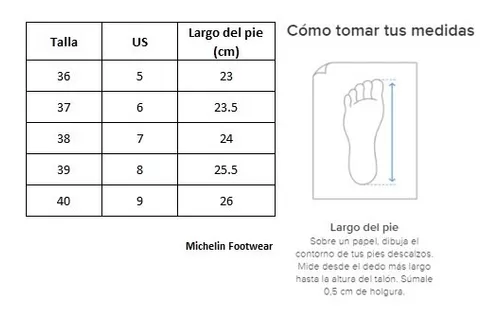 Zapatillas de Mujer Michelin Footwear Country Rock Caña Alta Negro