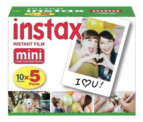 Fujifilm Cartucho Instax Mini Iso 800 5 Paquetes (50 Hojas)