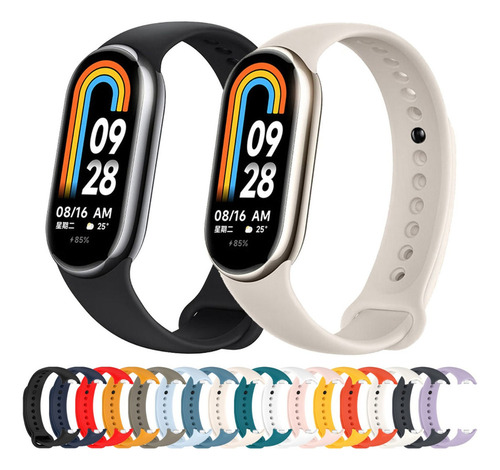 Bd 8 Correas De Silicona Para Xiaomi Mi Band 8 Extensible