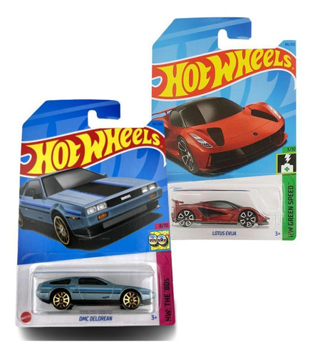 Kit 2 X Carrinhos Hot Wheels 1:64 Miniatura Mattel Sortido