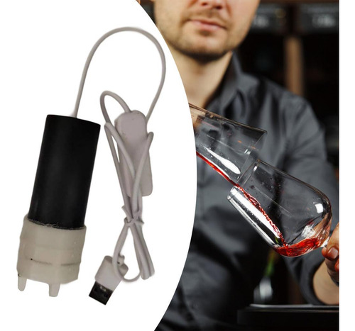 Bomba De Vino Eléctrica Usb, Tubo Suave, Juego De 2 Metros.