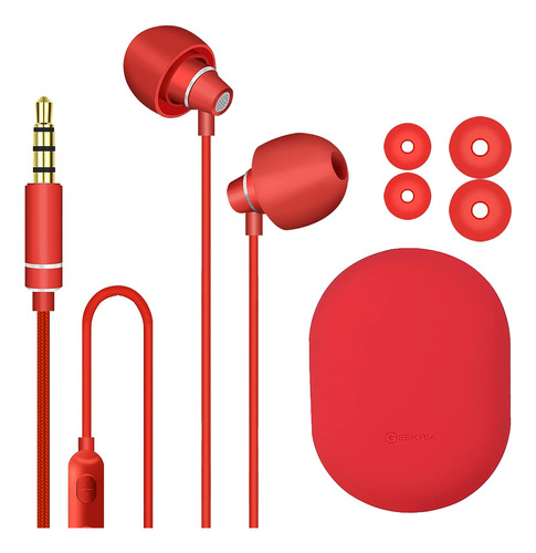 Auriculares Internos Con Cable De 3,5 Mm | Rojo/geekria