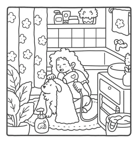 Kit 46 Desenhos Momentos De Meninas Para Pintar E Colorir - Folhas Avulsa A4 ! 1por Folha!+ Pasta