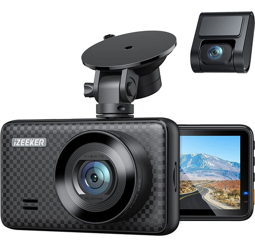 Izeeker Dual Dashcam 3'' Ips Screen, Sony Imx335 Sensor