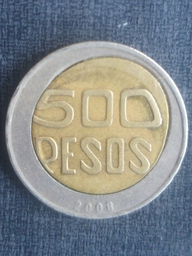 Moneda De 500 Pesos Decentrada Error De Colección