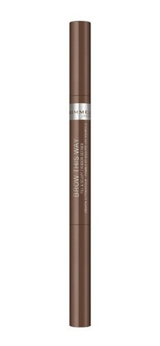 Imagen 1 de 5 de Delineador De Cejas Rimmel Brow This Way 002 Medium Brown