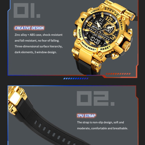 Reloj Deportivo Multifuncional Impermeable, Colorido, Multif