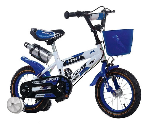 Bicicleta Infantil Unisex Rodada 12 C/ Llantas Entrenadoras 