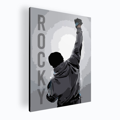 Cuadro Decorativo Moderno Mural Poster Rocky 84x118 Mdf