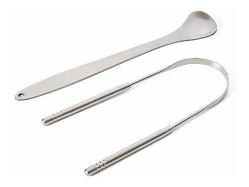 Donxote Limpiador De Lengua De Acero Inoxidable Juego De 2