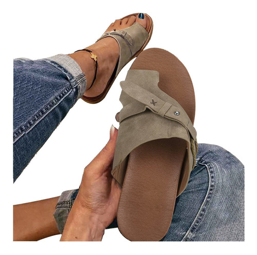 Imagen 1 de 1 de Sisit Floral Flat Sandals For Dama Customized Unique